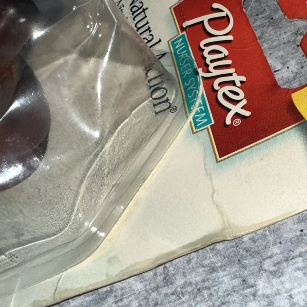 Vintage Playtex Natural Action Flat Top Latex Baby Bottle Nipples Fast Flow  (D)